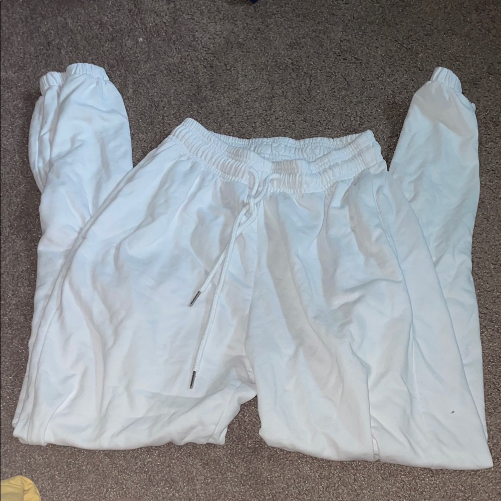 White Jogger Pants
